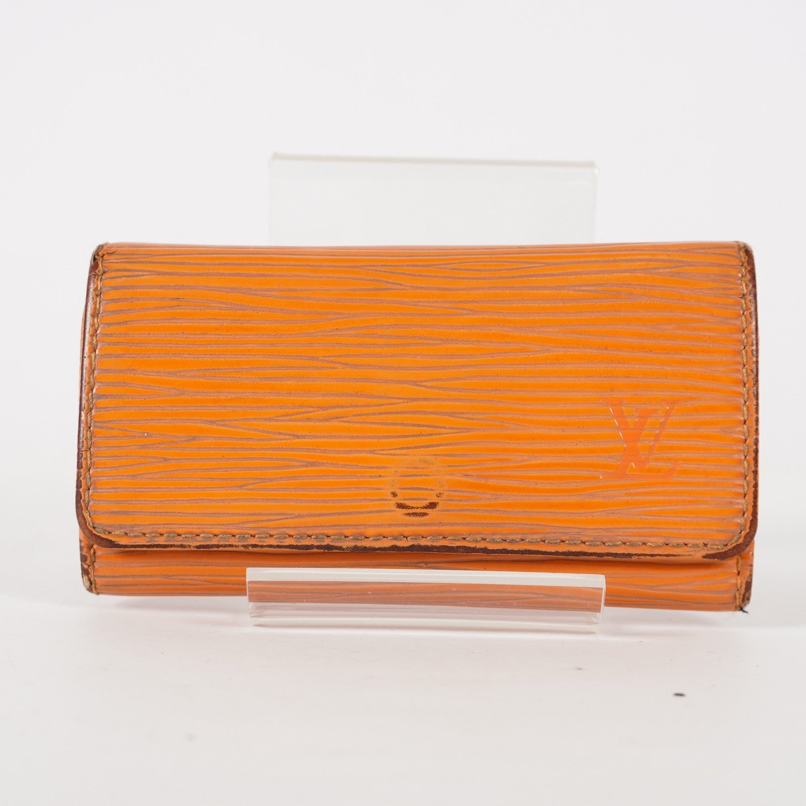 Louis Vuitton, Yellow Epi Leather 4-Hooks Key Case XY219