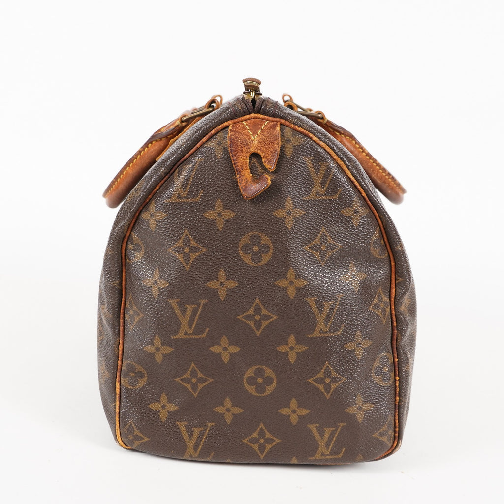 Authentic Louis Vuitton Monogram Speedy 30 Handbag M41526 vintage 06E373520002