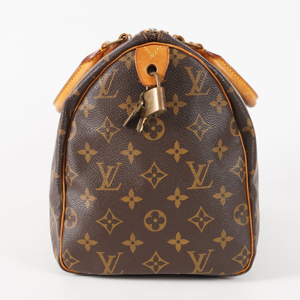 Authentic Louis Vuitton Monogram Speedy 30 M41526 Handbag vintage 03E508030011