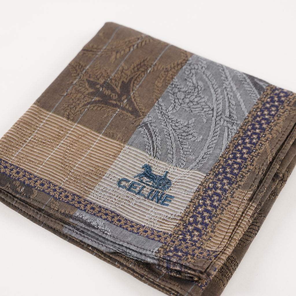 LUXURY CELINE BANDANA / HANDKERCHIEF Brown Women XY205