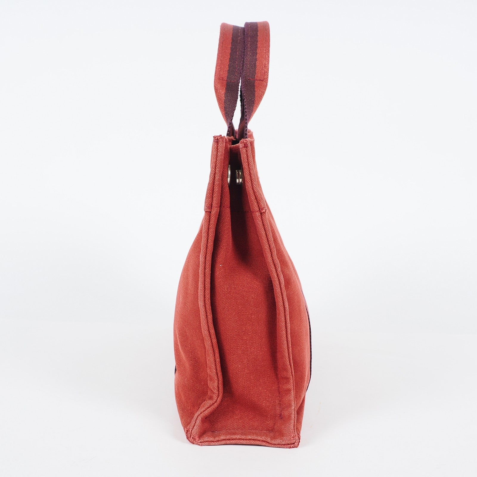 Authentic Hermes Fourre Tout PM Bordeaux Red Canvas Small Tote 04A07825007