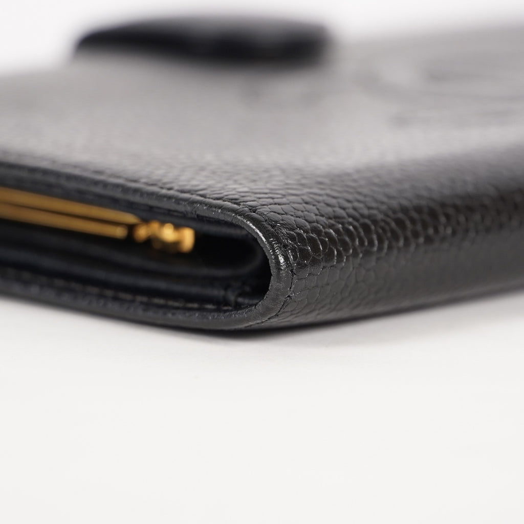 Chanel Black Calfskin Long Wallet Purse 02A052516805