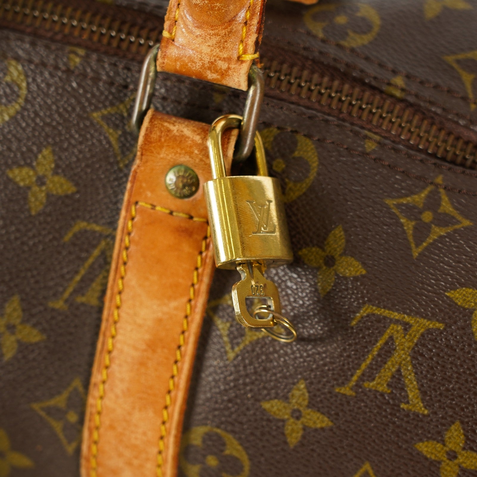 LOUIS VUITTON Keepall 45 M41428 Monogram Boston Bag Brown vintage 03T094500006