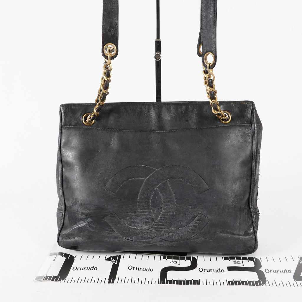 CHANEL vintage CC CC Mark Double Chain Bag Big Coco Shoulder Bag 03E565280011