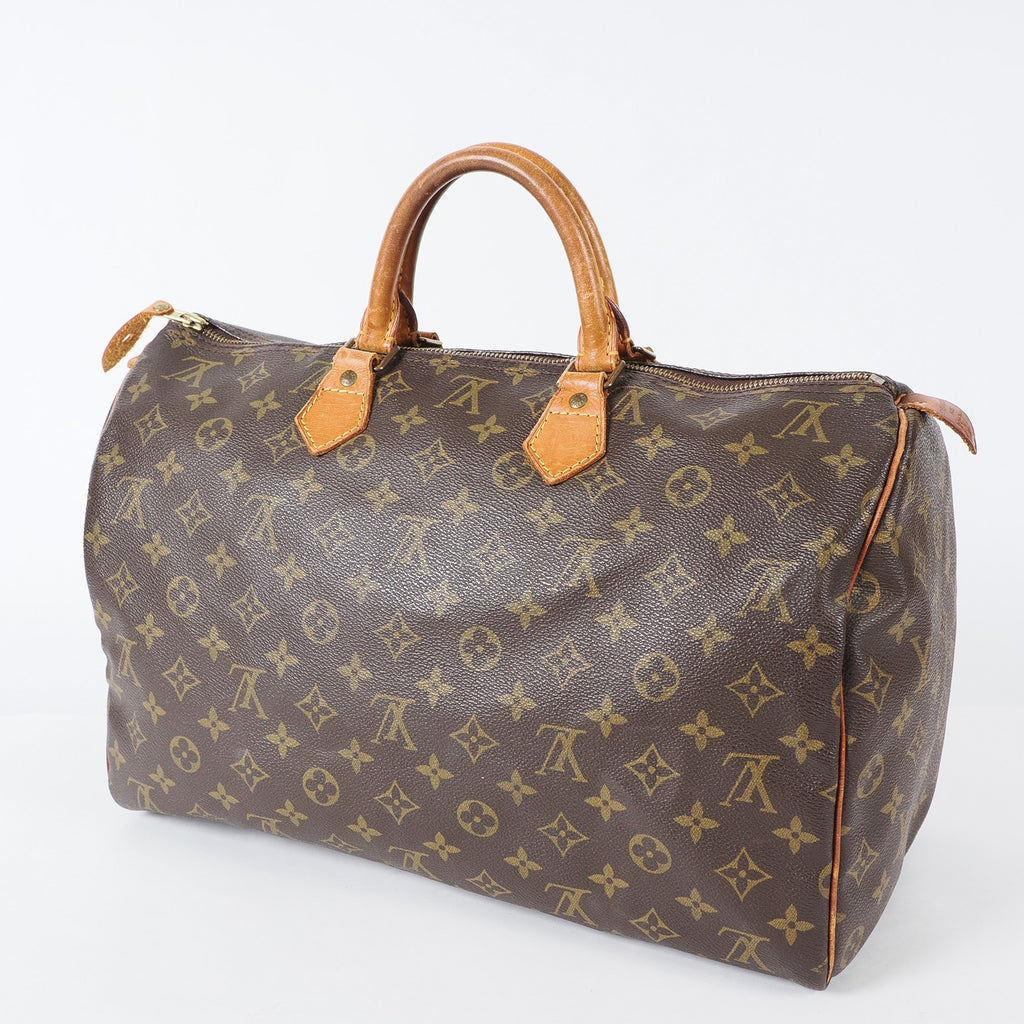 Authentic Louis Vuitton Monogram Speedy 40 Hand Boston Bag M41522 04A066006007