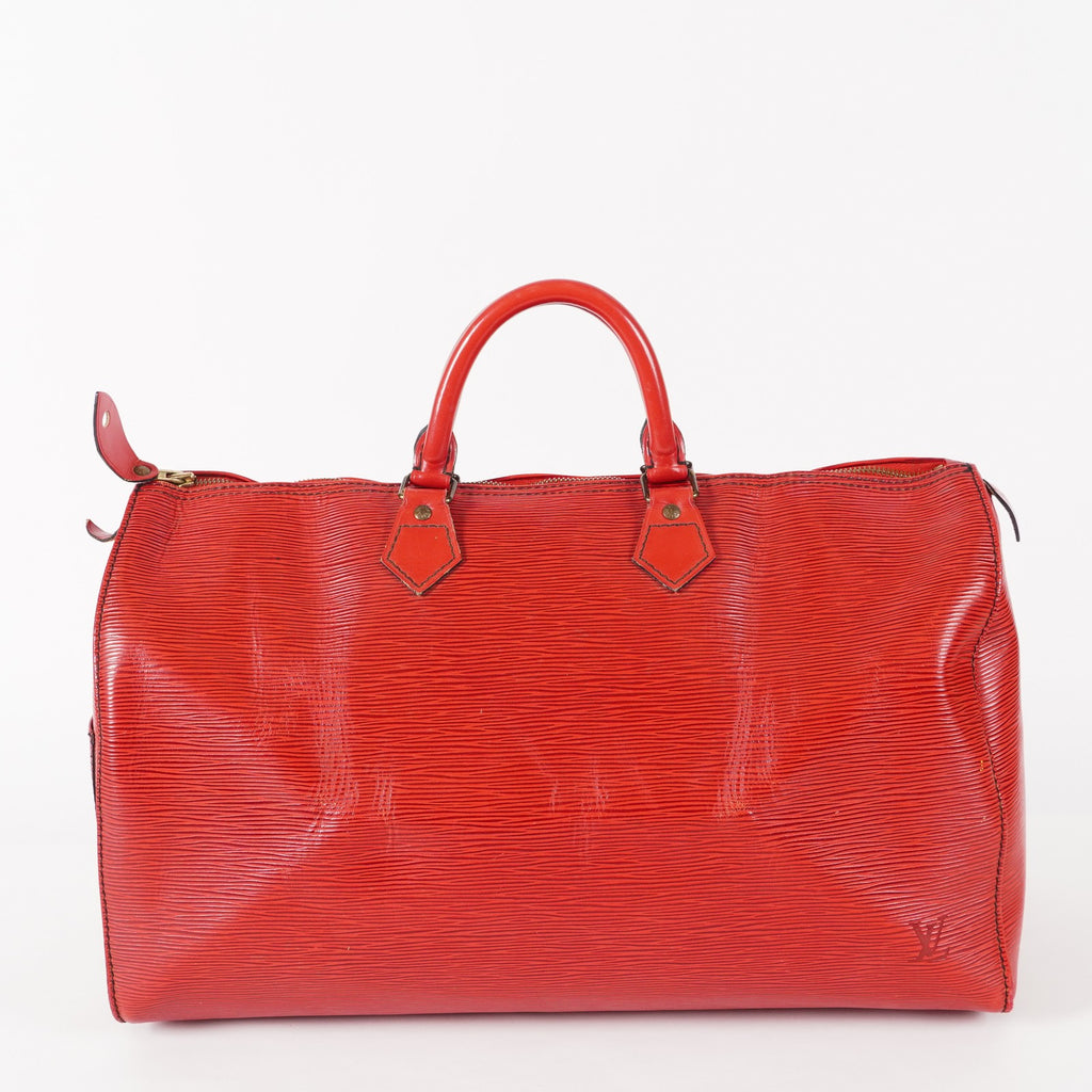 LOUIS VUITTON Epi Speedy 40 Boston Bag Handbag M42987 Women 02E024576025