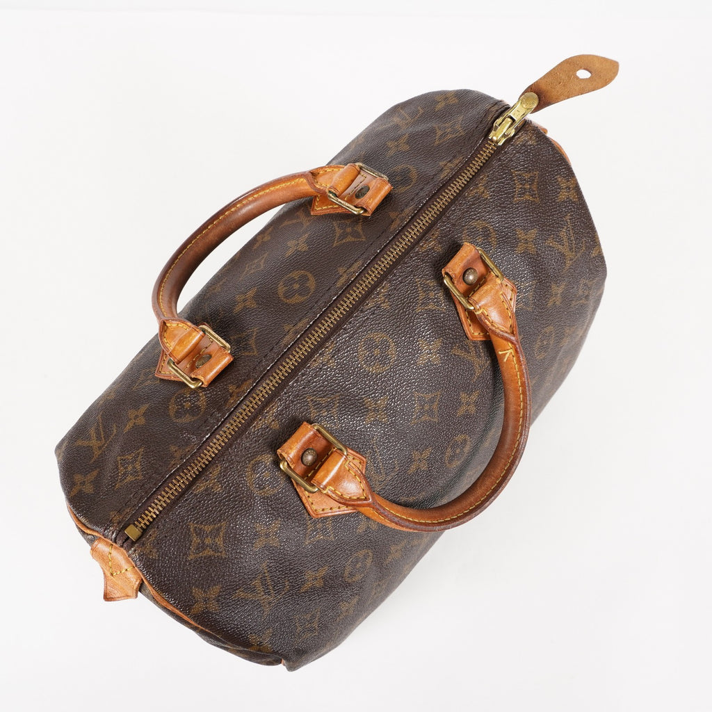 Authentic Louis Vuitton Monogram Speedy 30  Handbag M41526 vintage 05E145830029
