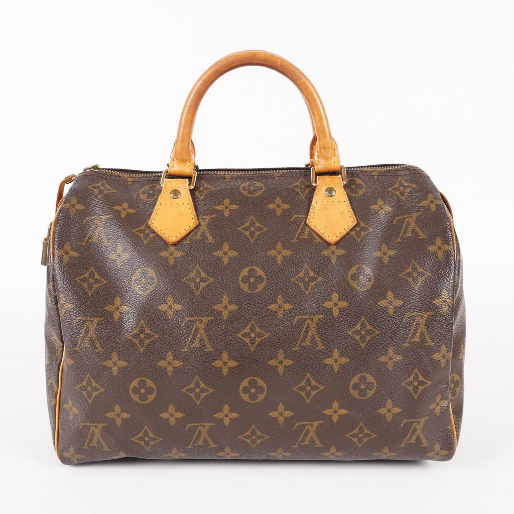 Authentic Louis Vuitton Monogram Speedy 30  Handbag M41526 vintage 05E446380016