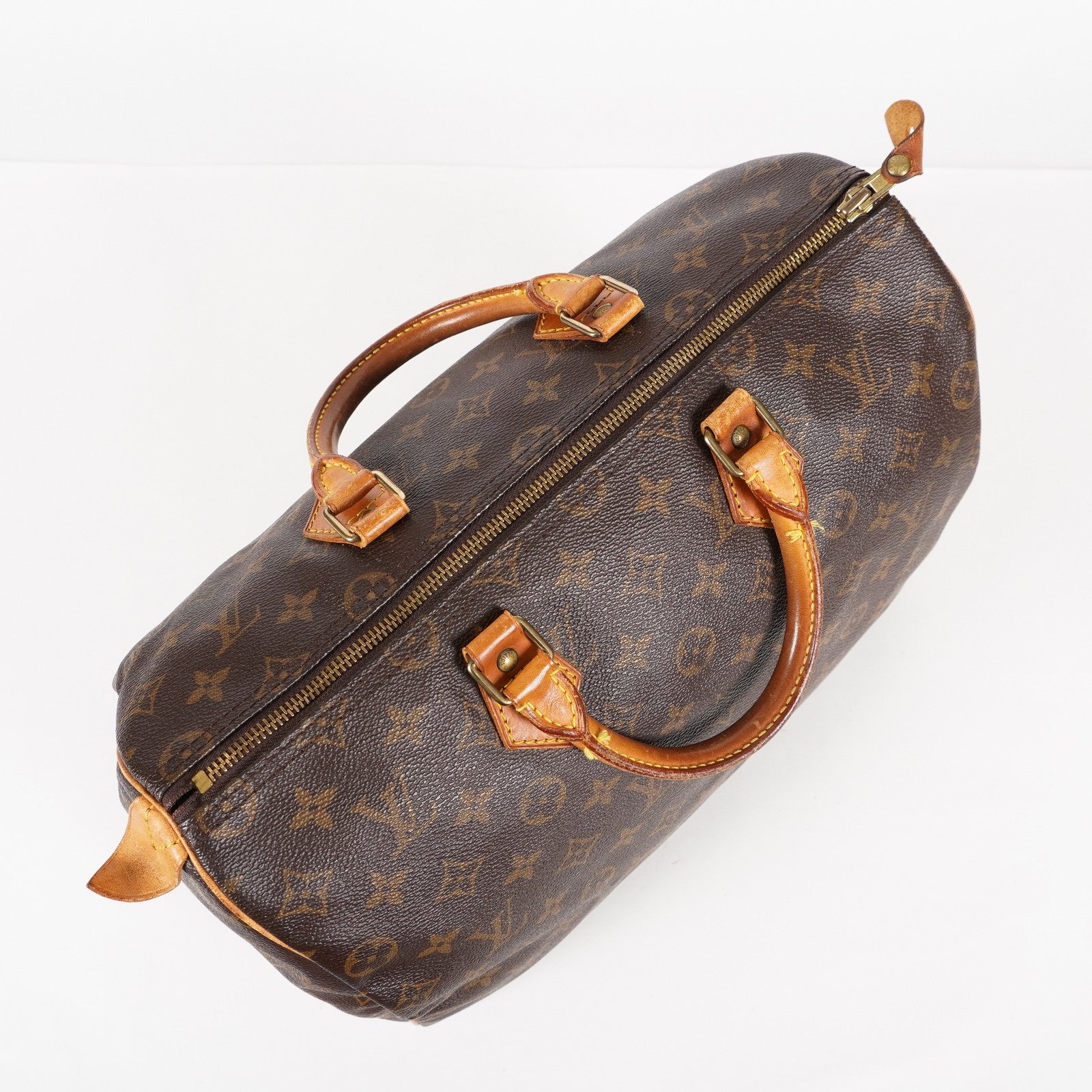 Authentic Louis Vuitton Monogram Speedy 35 M41524 vintage Handbag 05E186050013