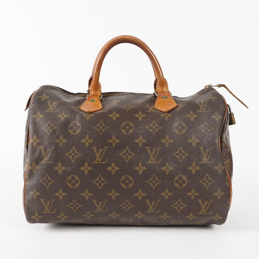 Authentic Louis Vuitton Monogram Speedy 30 M41526 Handbag vintage 01E155720027