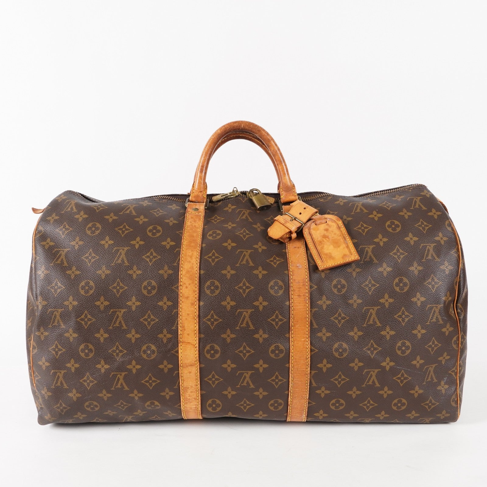 Authentic Louis Vuitton Monogram Keepall 55 Travel Bag M41424 02A214004011