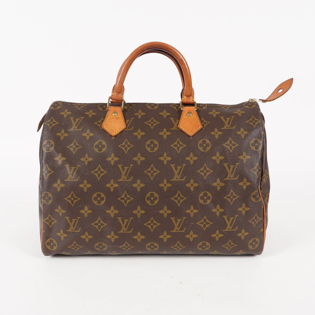 Authentic Louis Vuitton Monogram Speedy 35 M41524 Handbag used 06E465948803