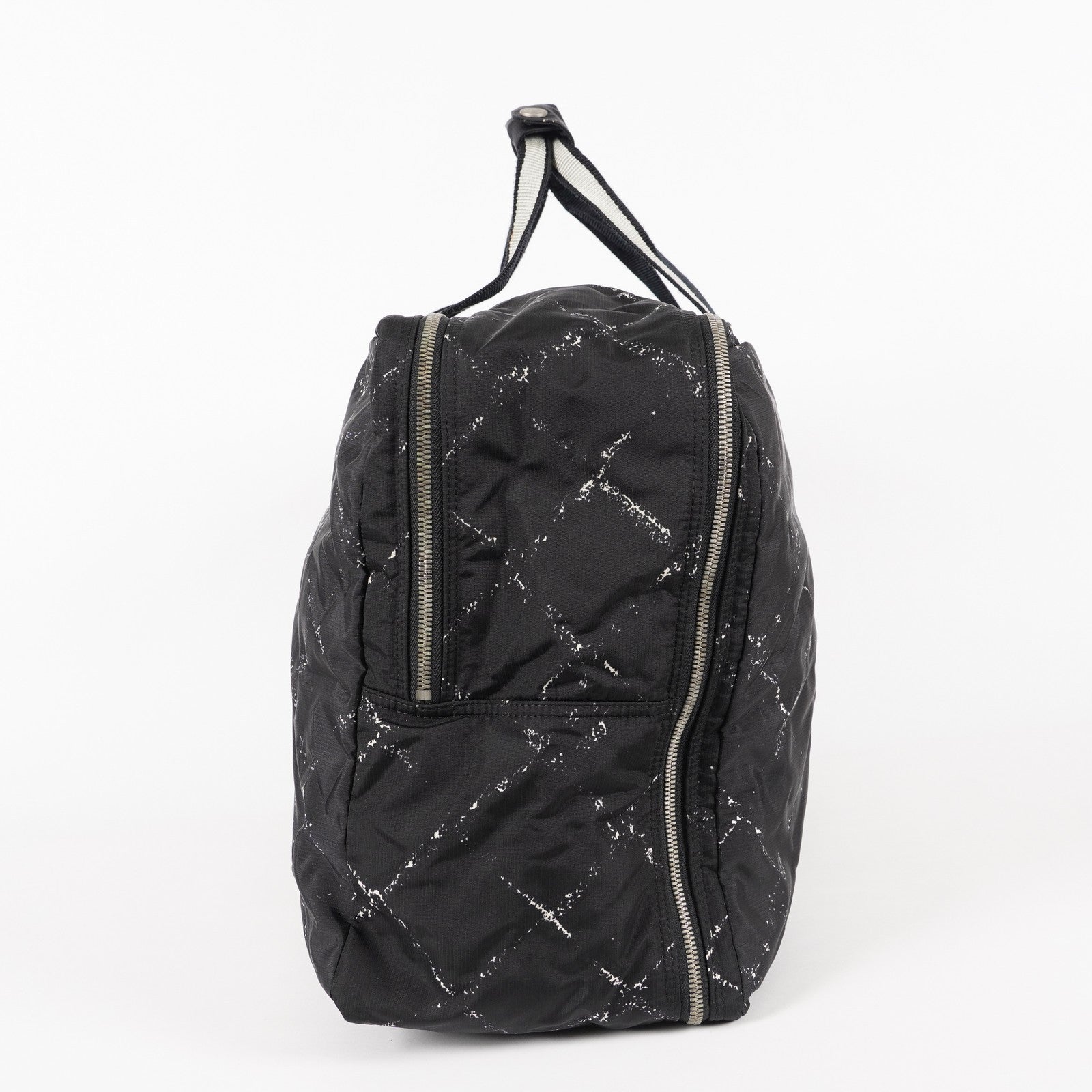 CHANEL Travel line Boston bag black Nylon canvas Women 05E522750016