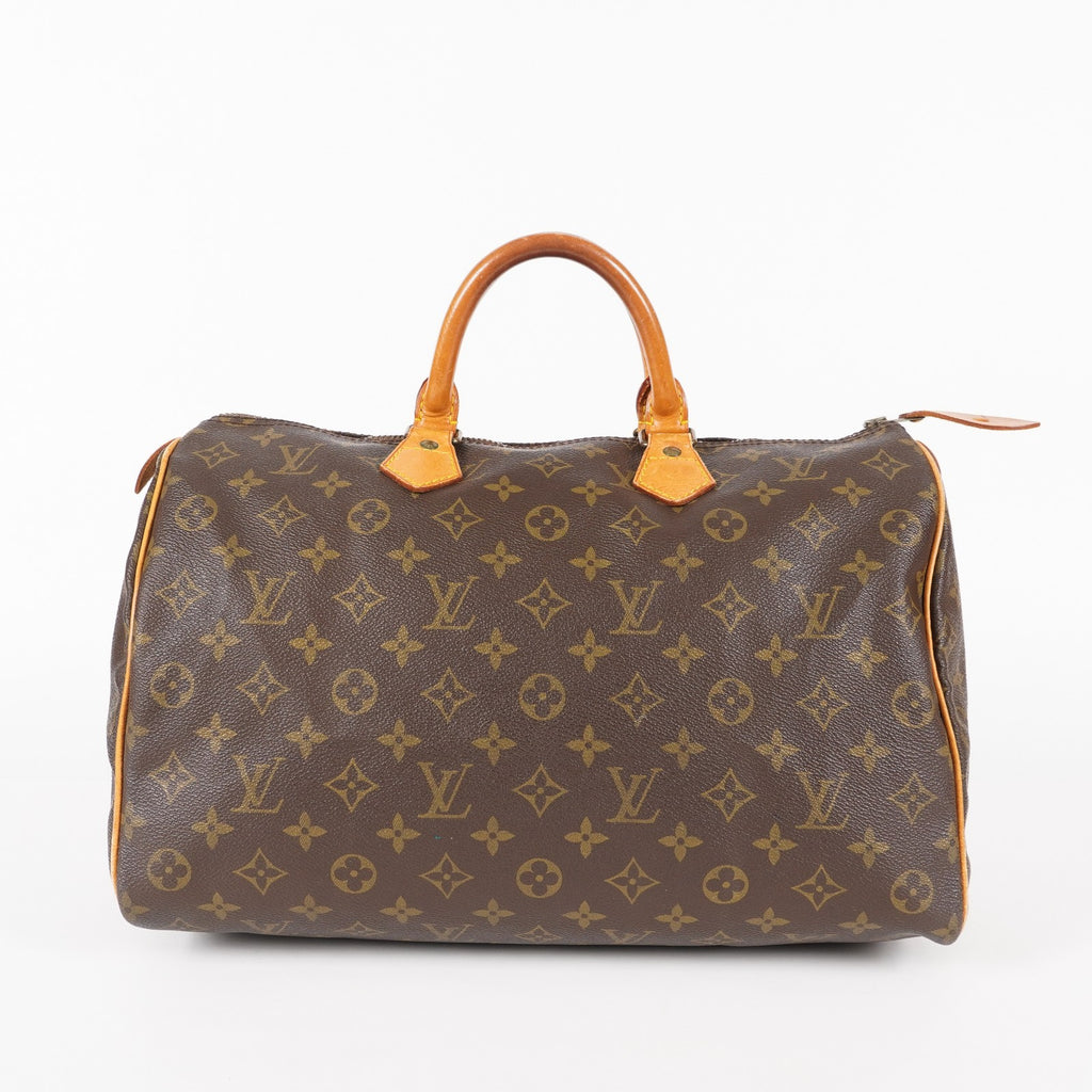Authentic Louis Vuitton Monogram Speedy 35 M41524 vintage Handbag 05E256050016