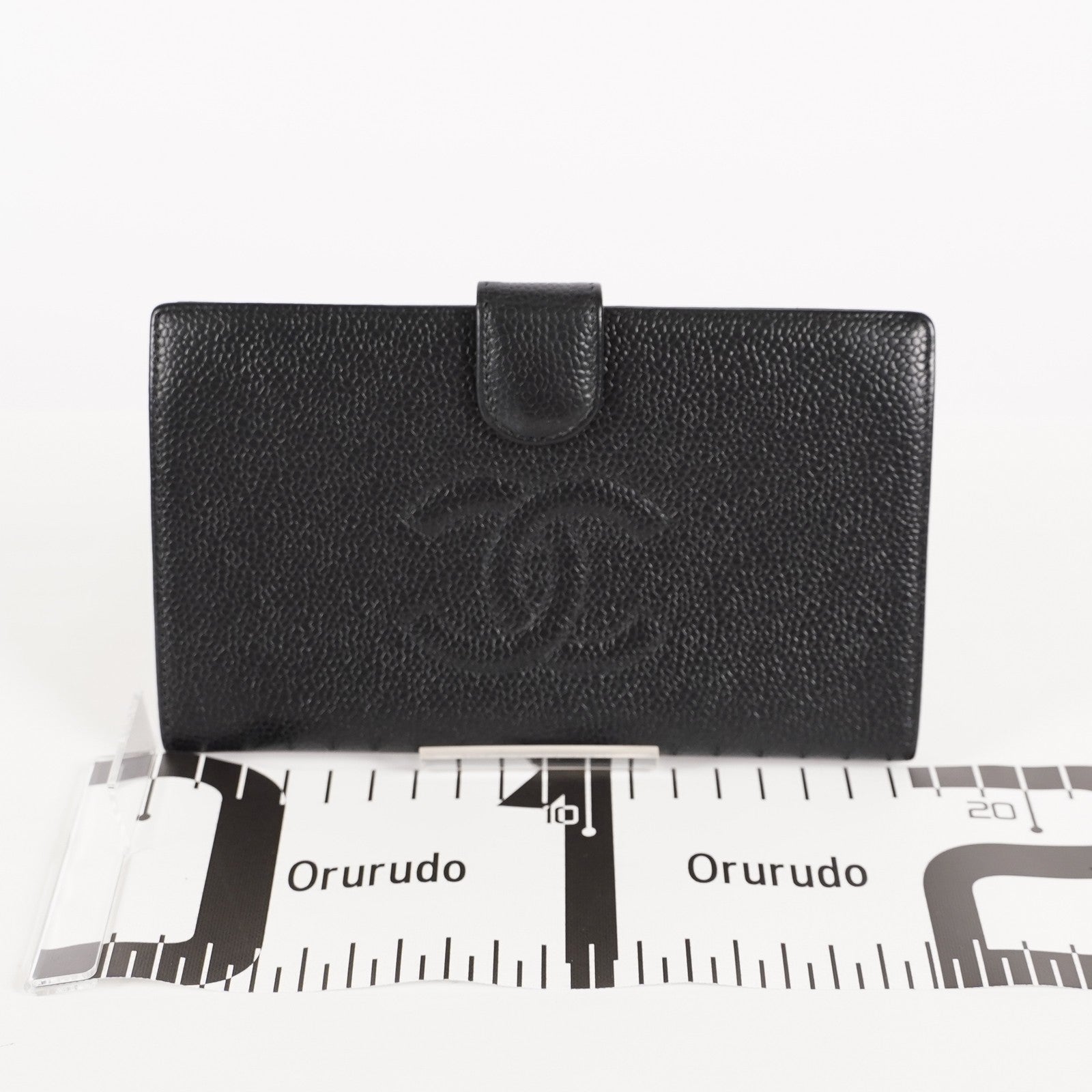 Chanel Black Calfskin Long Wallet Purse 02A052516805