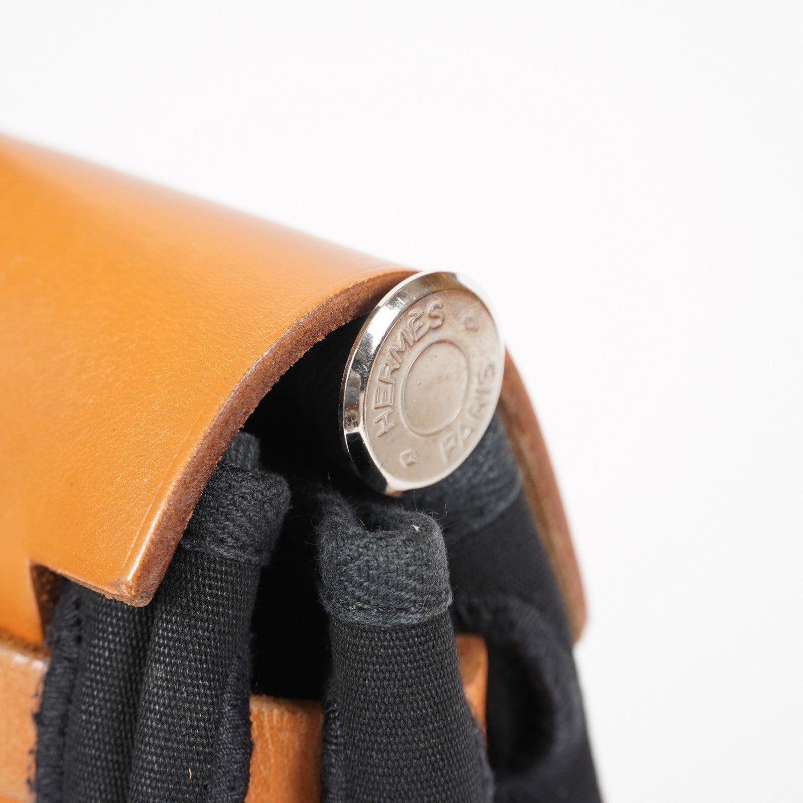 Hermes Herbag Toile and Leather PM 05E095720029