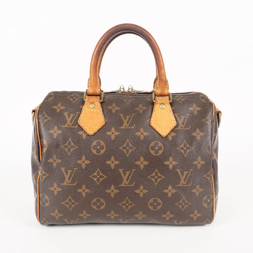 Authentic Louis Vuitton Monogram Speedy 25 M41113 Boston Bag 05E245940029