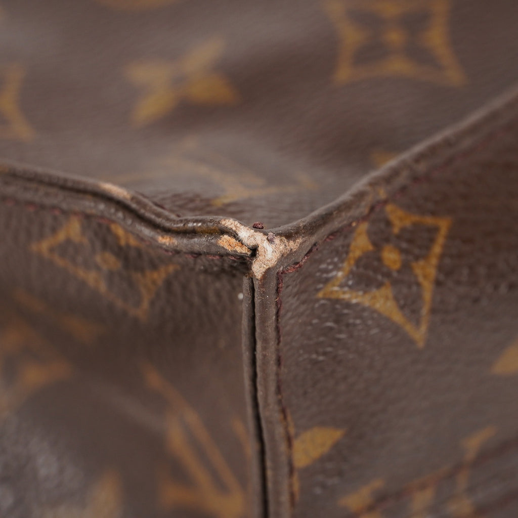 LOUIS VUITTON Sac Plat Handbag Monogram Canvas Brown M51140 06E441980004