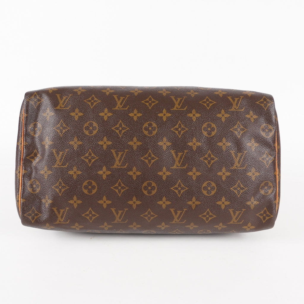 Authentic Louis Vuitton Monogram Speedy 35 M41524 vintage Handbag 05E186050013