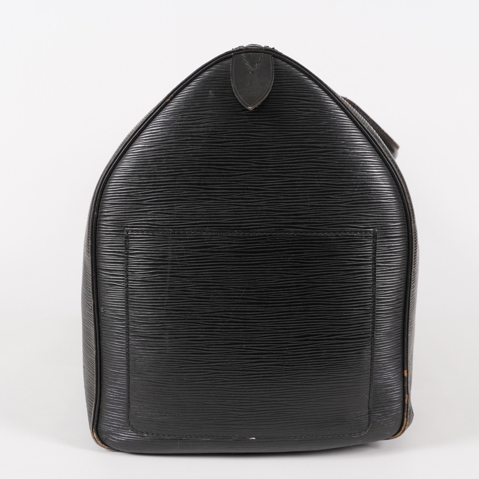 LOUIS VUITTON Epi Keepall 50 Boston Bag Black M42962 LV Auth 05E173960016