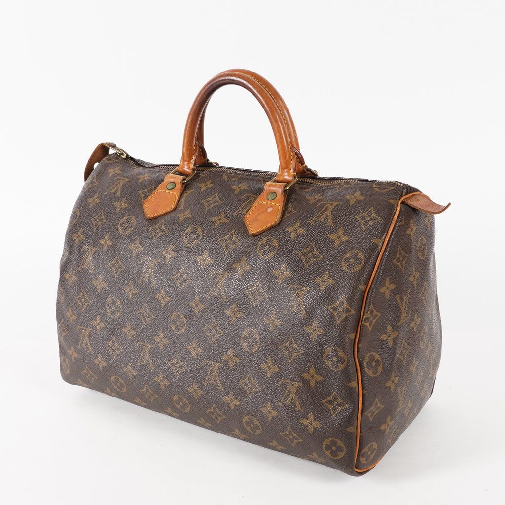 Authentic Louis Vuitton Monogram Speedy 35 M41524 Handbag vintage 02E405940018