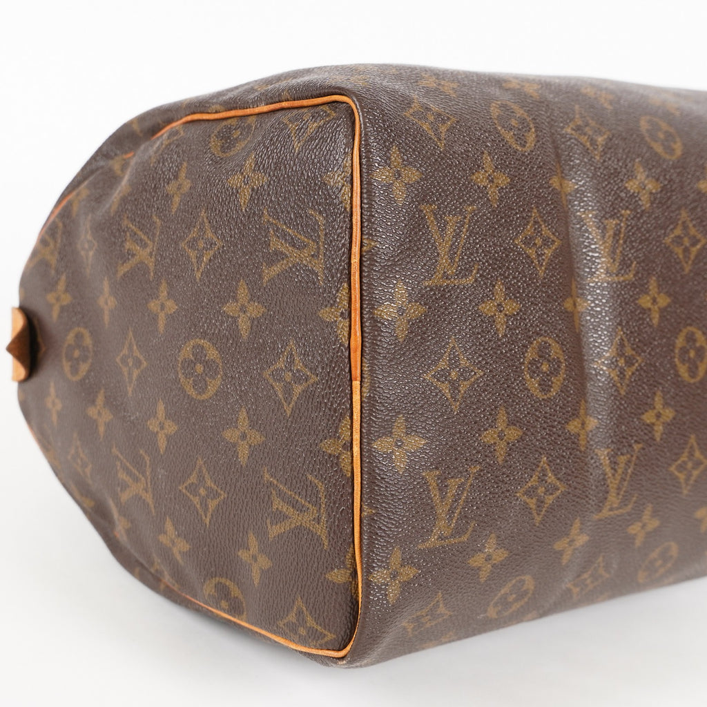 Authentic Louis Vuitton Monogram Speedy 30  Handbag M41526 vintage 05E145830029