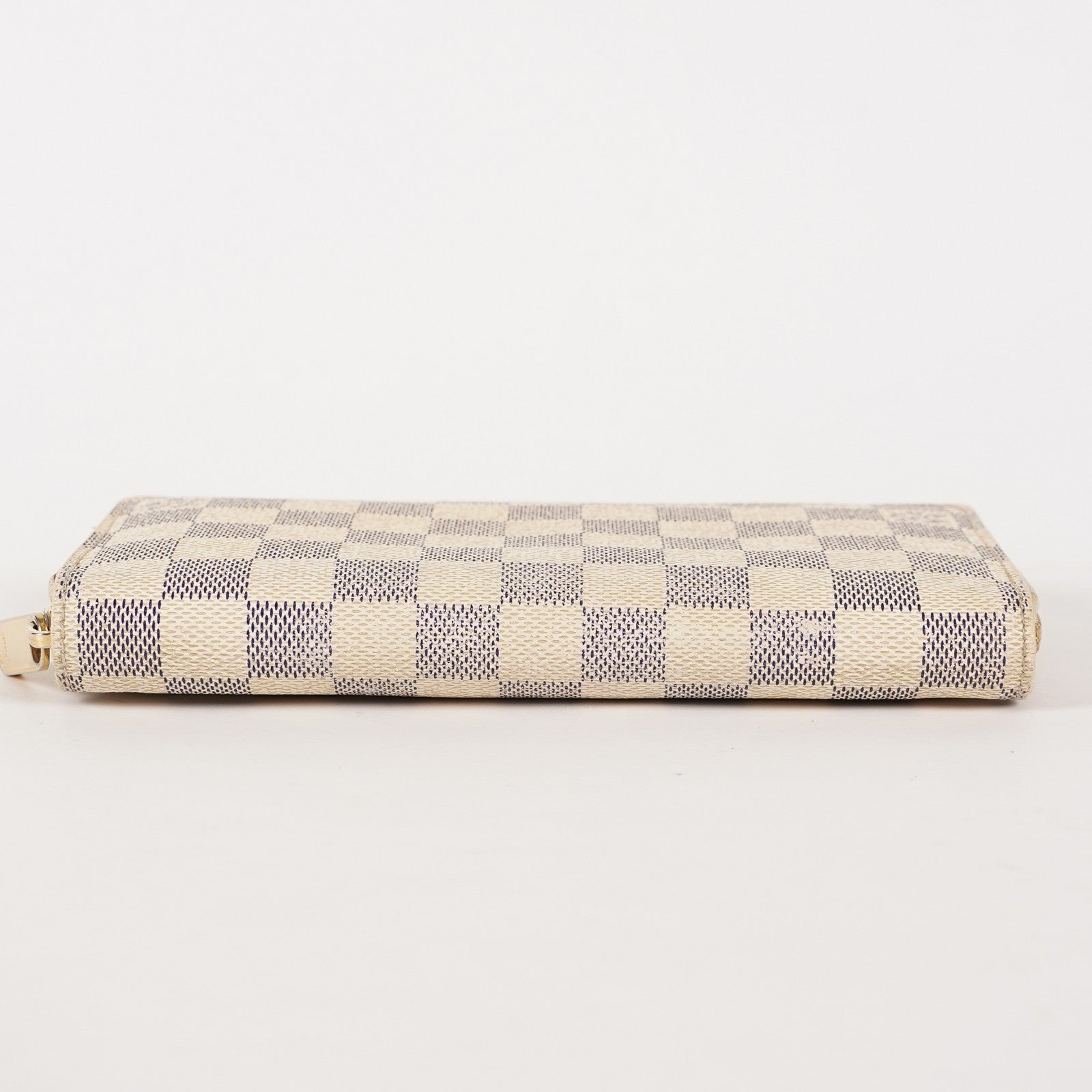 Louis Vuitton Zippy Wallet Damier Azur White Round Long PVC vintage 03T082000009