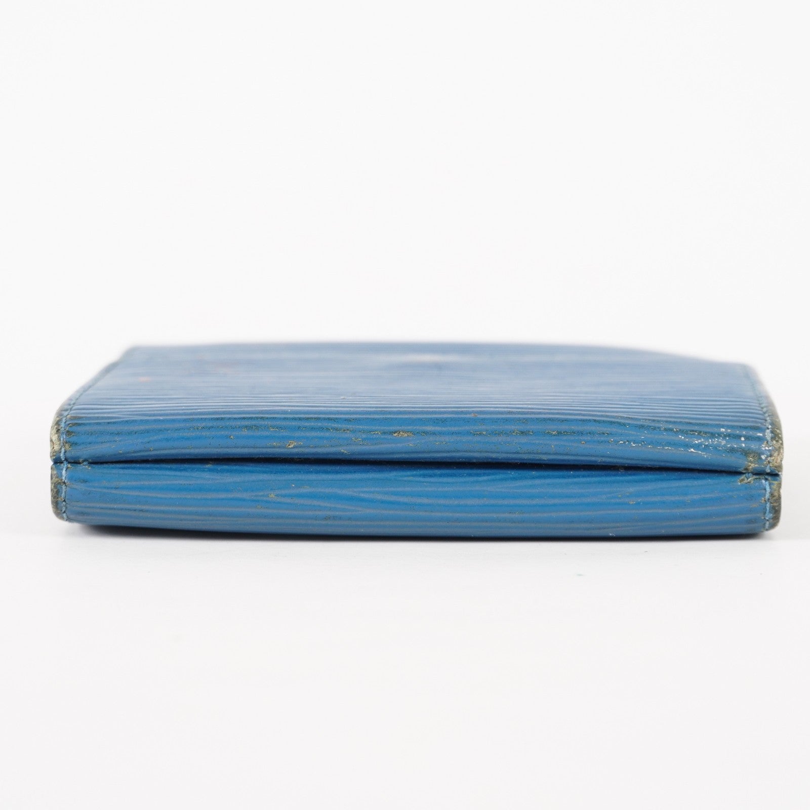 Louis Vuitton Blue Epi Leather Elise Compact Wallet  XY215