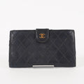 Chanel Authentic Vintage (80s/90s) Black Diamond Wallet 05E571320016