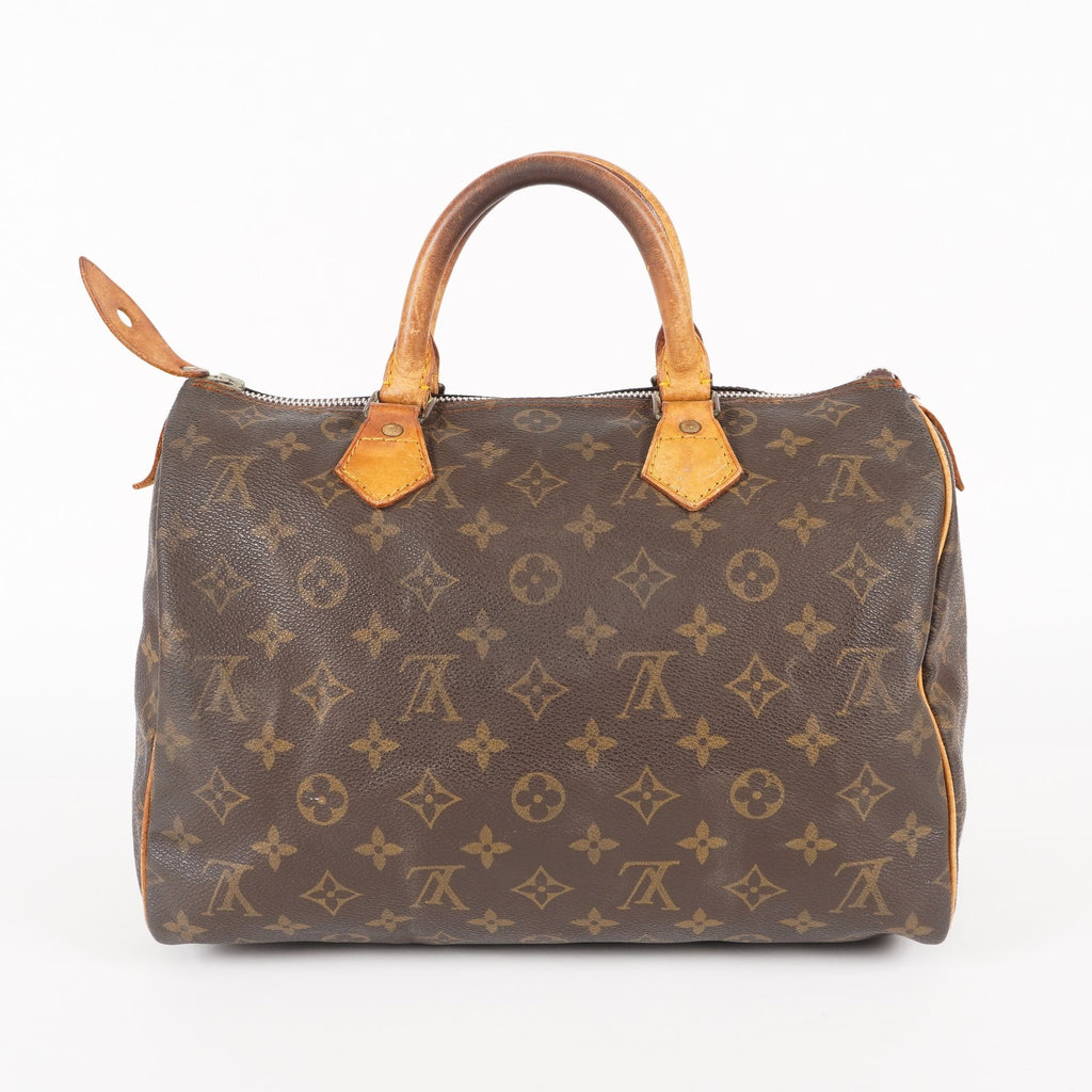 Authentic Louis Vuitton Monogram Speedy 30 Handbag M41526 vintage 06E525662803
