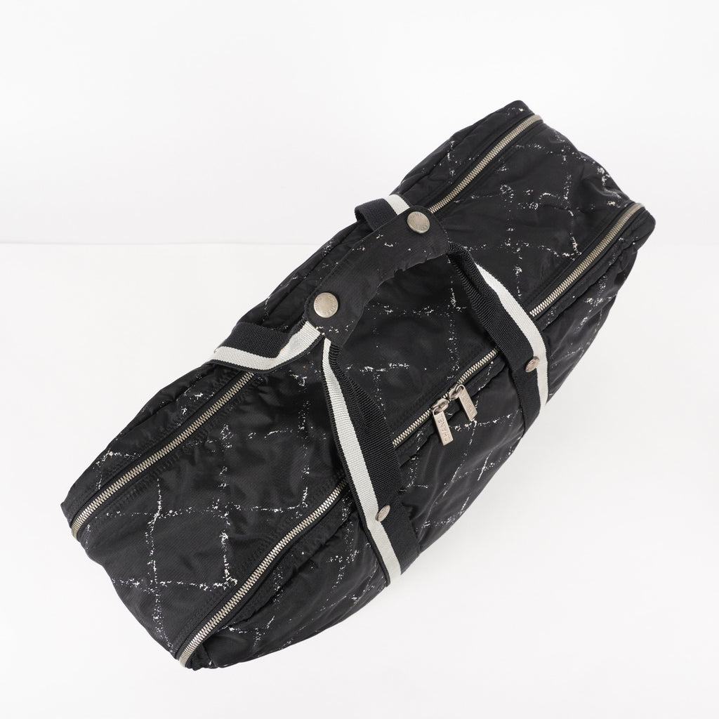 CHANEL Travel line Boston bag black Nylon canvas Women 05E522750016