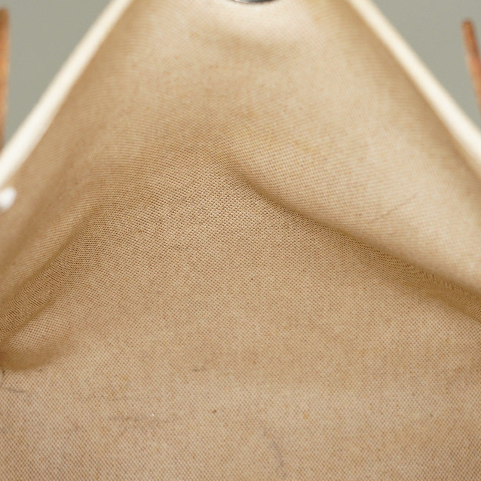 Auth HERMES Bag 2 in 1 Beige Canvas and Leather Backpack Hand Bag 05E533520016