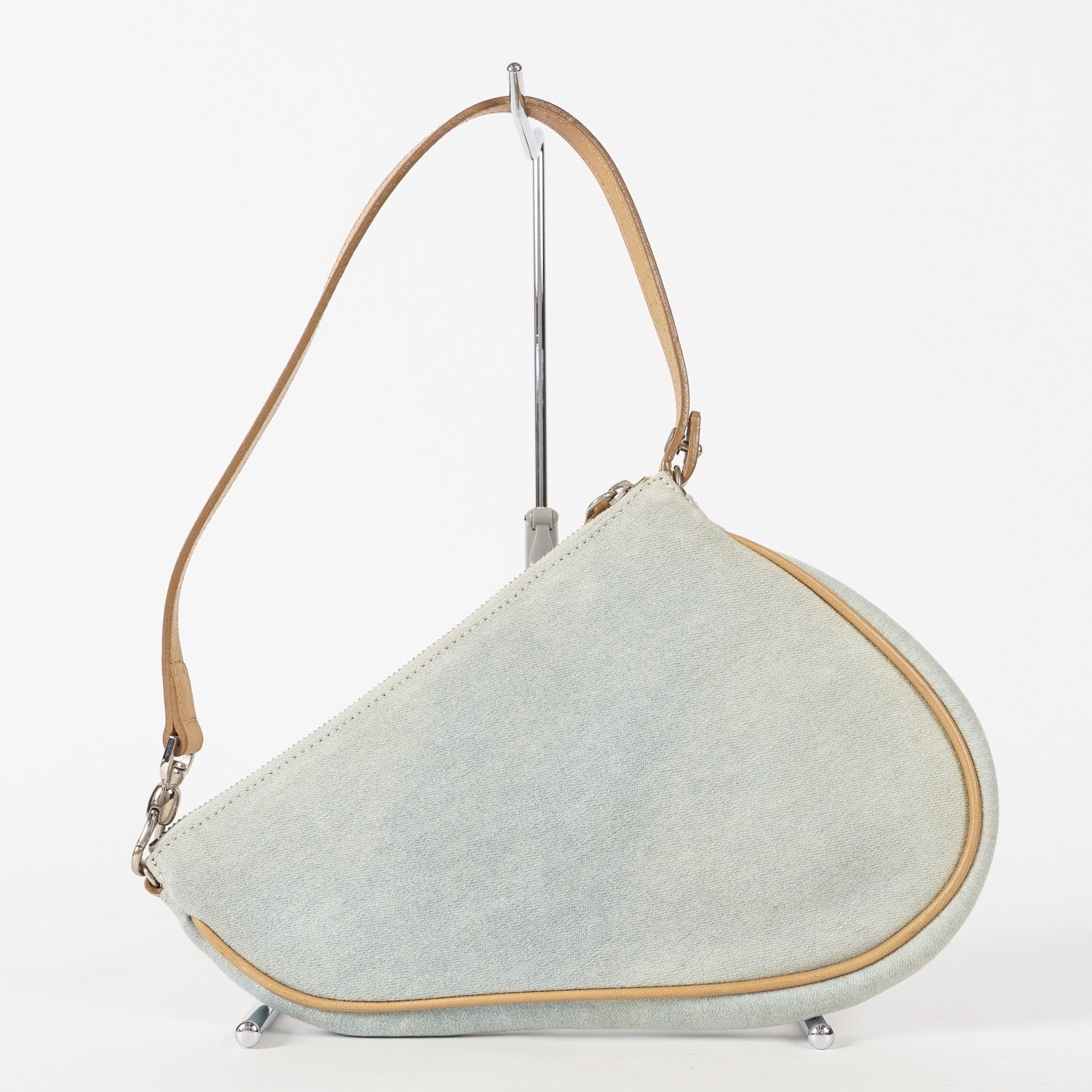 CHRISTIAN DIOR Mini Light Denim Saddle Bag Pouch vintage 12E124840016