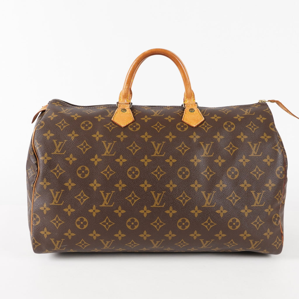 Authentic Louis Vuitton Monogram Speedy 40 Hand Boston Bag M41522 03E256050002