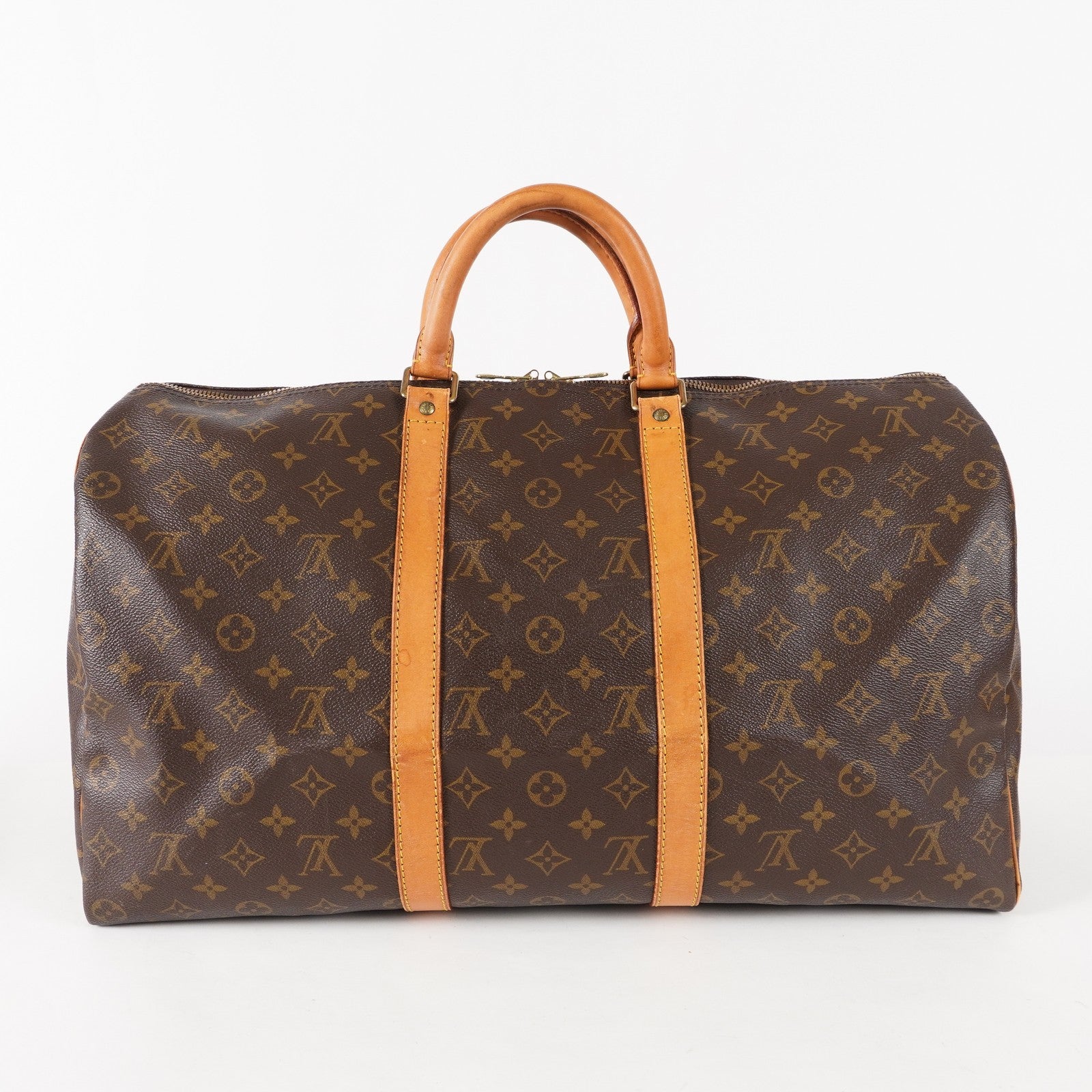 LOUIS VUITTON Keepall 50 M41426 Monogram Boston Bag Brown vintage 03E326820011
