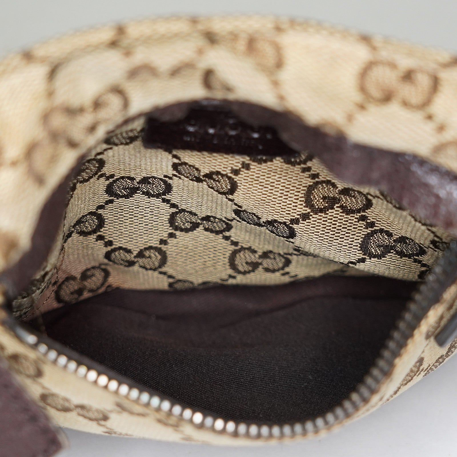 Auth GUCCI GG canvas Fanny Pack Bum Bag waist pouch sherry line 01E072970021