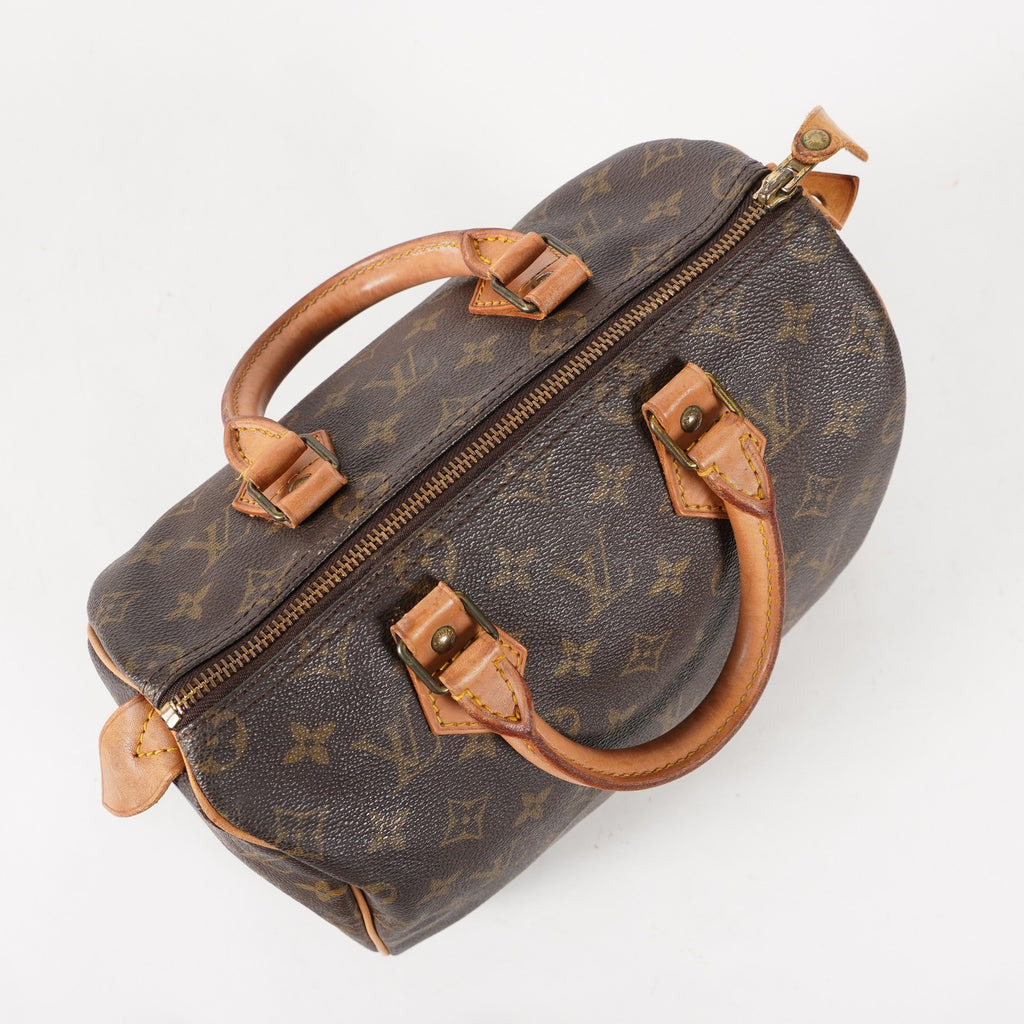 Authentic Louis Vuitton Monogram Speedy 25 M41528 Handbag vintage 03E4910120011