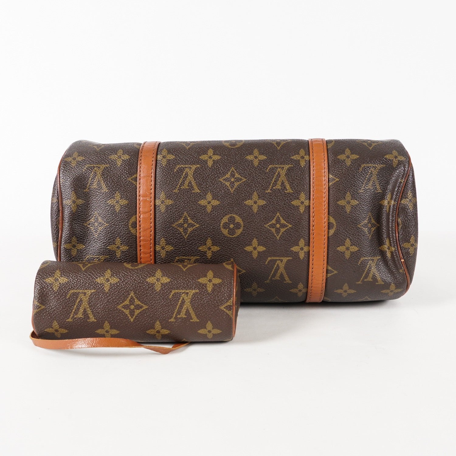 Auth LOUIS VUITTON Monogram Papillon 30 M51365 Handbag W/Pouch used 12E145500020