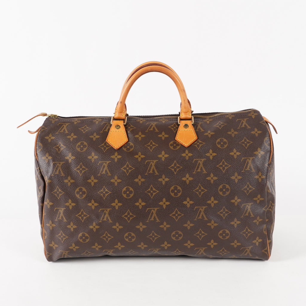 Authentic Louis Vuitton Monogram Speedy 40 M41522 Hand Boston Bag 03E079020011