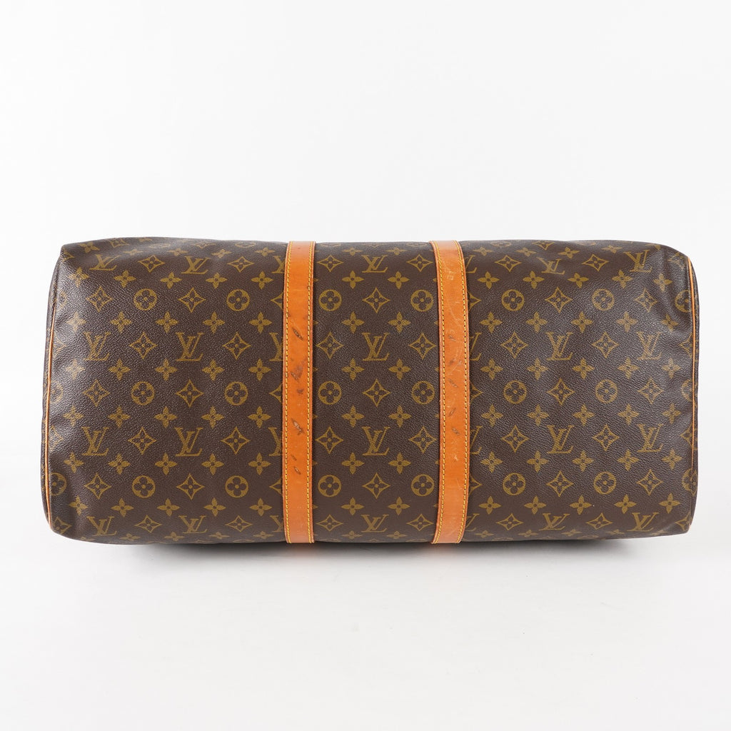Authentic Louis Vuitton Monogram Keepall 55 Travel Bag M41424 02A194232811