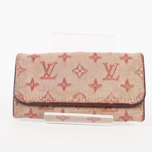 Auth Louis Vuitton Monogram Fabric & Leather Ring Key Case Key Holder  XY213