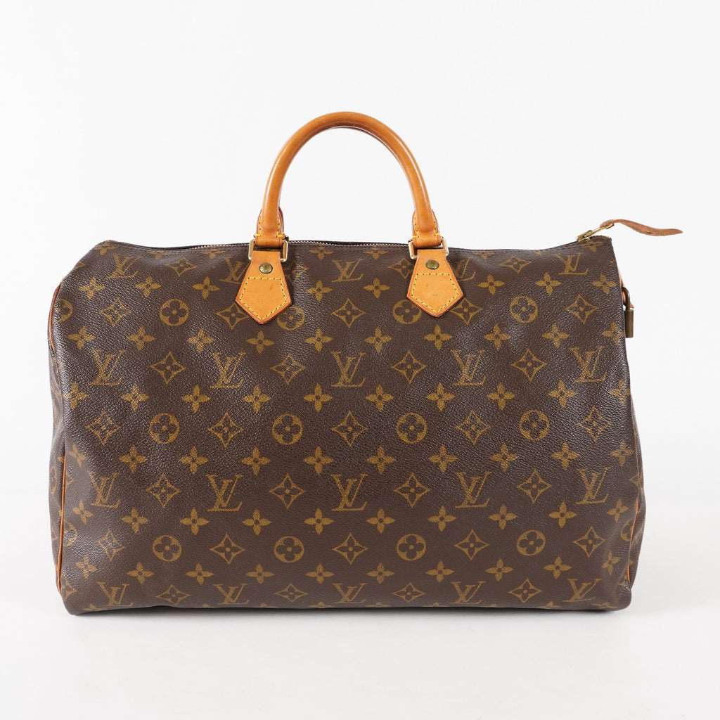 Authentic Louis Vuitton Monogram Speedy 40 Hand Boston Bag M41522 03E057370011