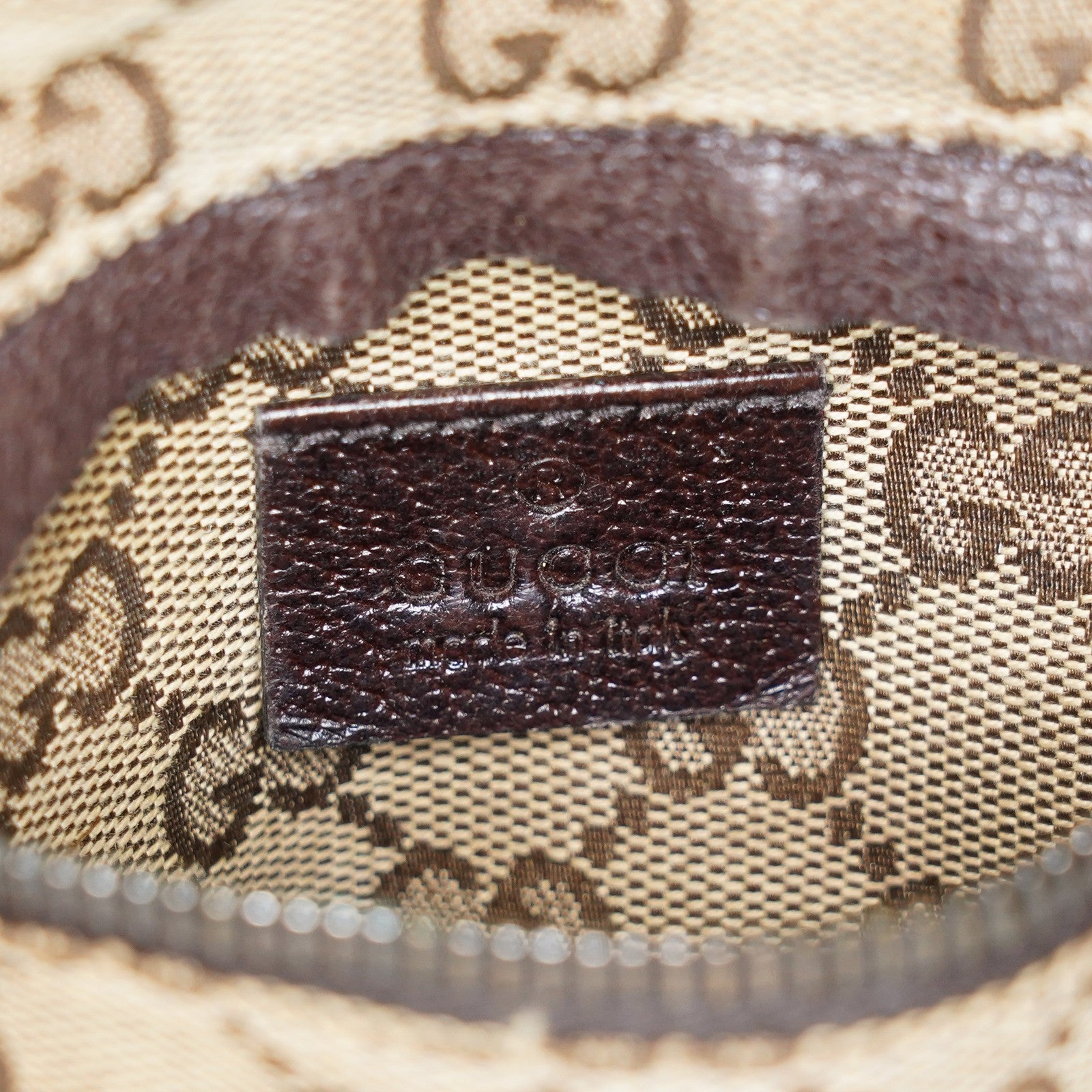 Auth GUCCI GG canvas Fanny Pack Bum Bag waist pouch sherry line 01E072970021