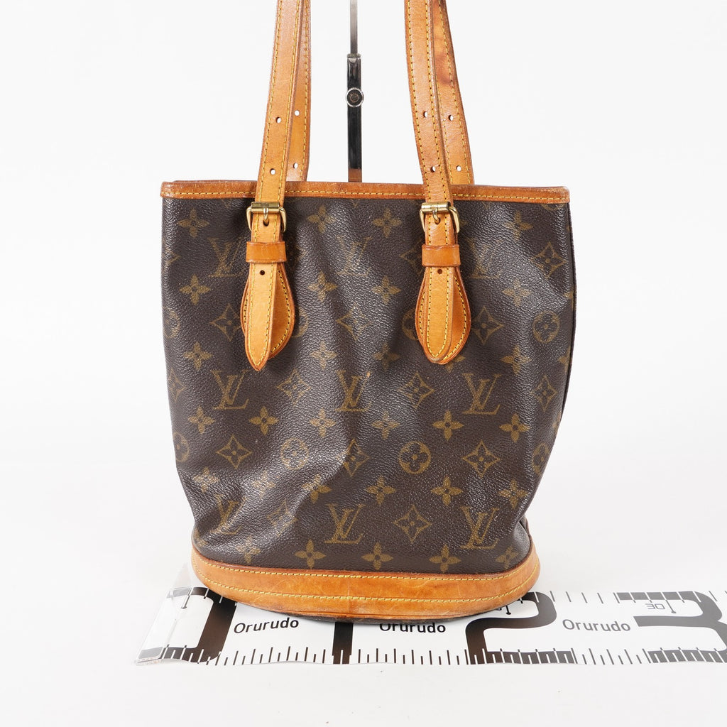 Authentic Louis Vuitton Monogram Bucket PM Shoulder Tote Bag M42238 02E242640018