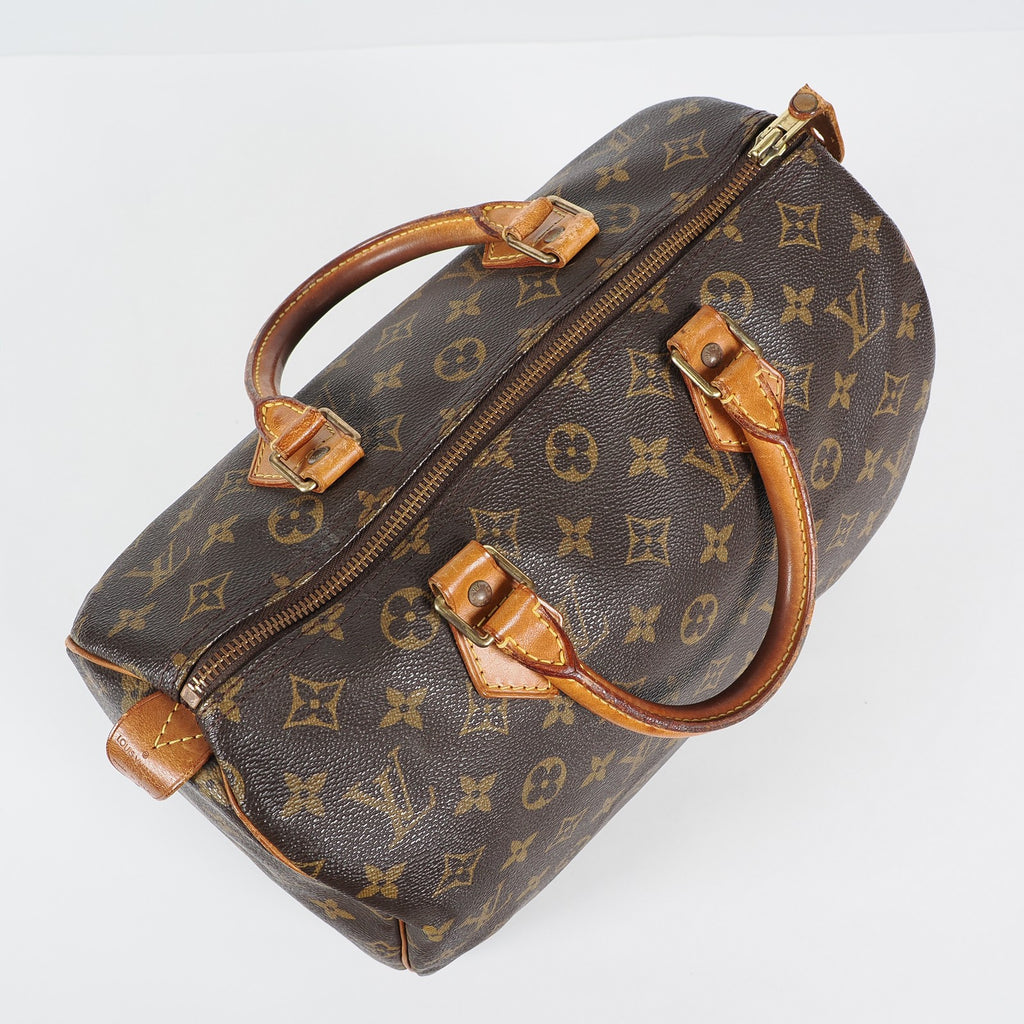 Authentic Louis Vuitton Monogram Speedy 30 M41526 Handbag vintage 04A196234807