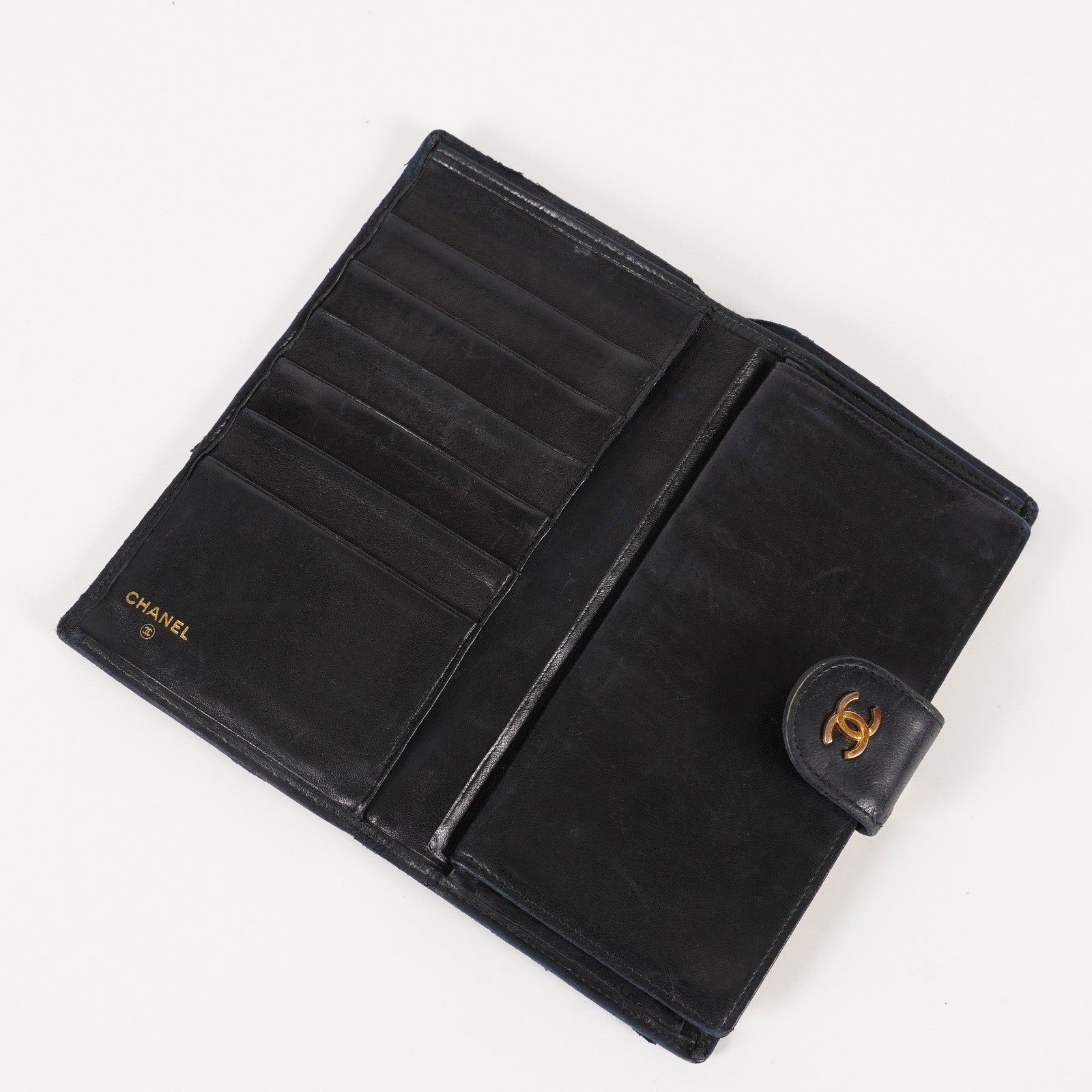 Chanel Authentic Vintage (80s/90s) Black Diamond Wallet 05E571320016