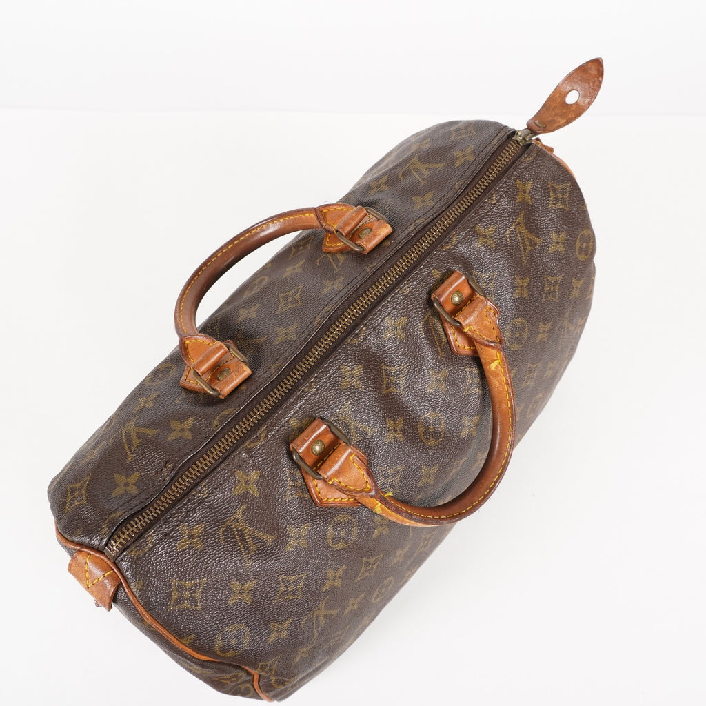Authentic Louis Vuitton Monogram Speedy 35 M41524 Handbag used 06E575548403