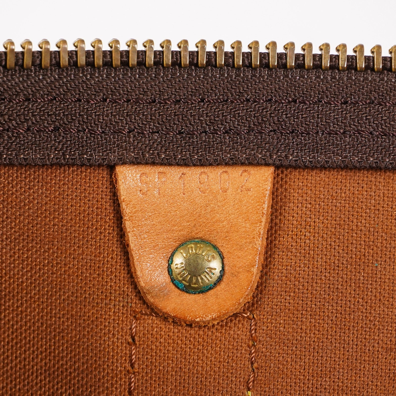 LOUIS VUITTON Keepall 50 Monogram Boston Bag Brown vintage M41426 03T125800006
