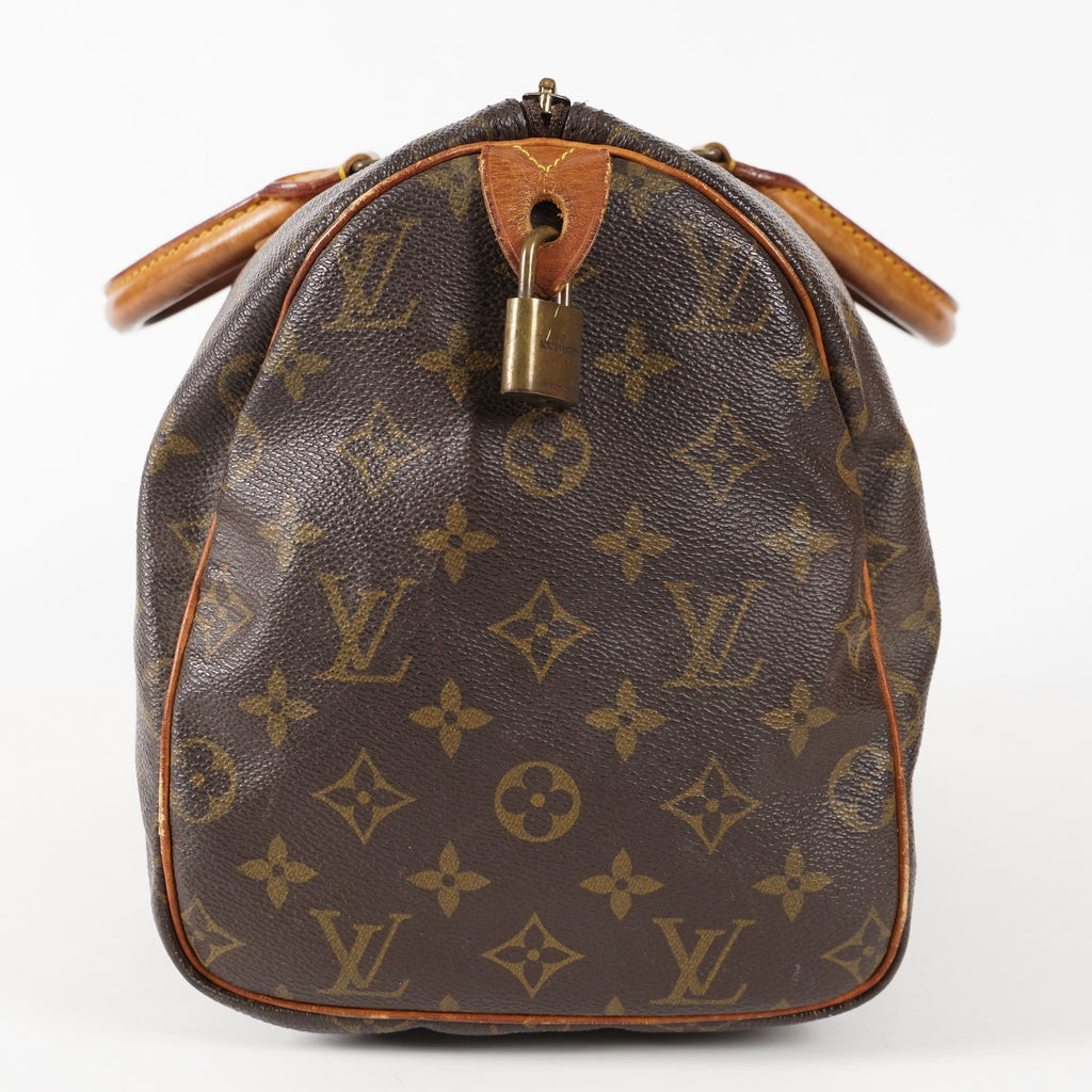 Authentic Louis Vuitton Monogram Speedy 30 M41526 Handbag vintage 01E155720027