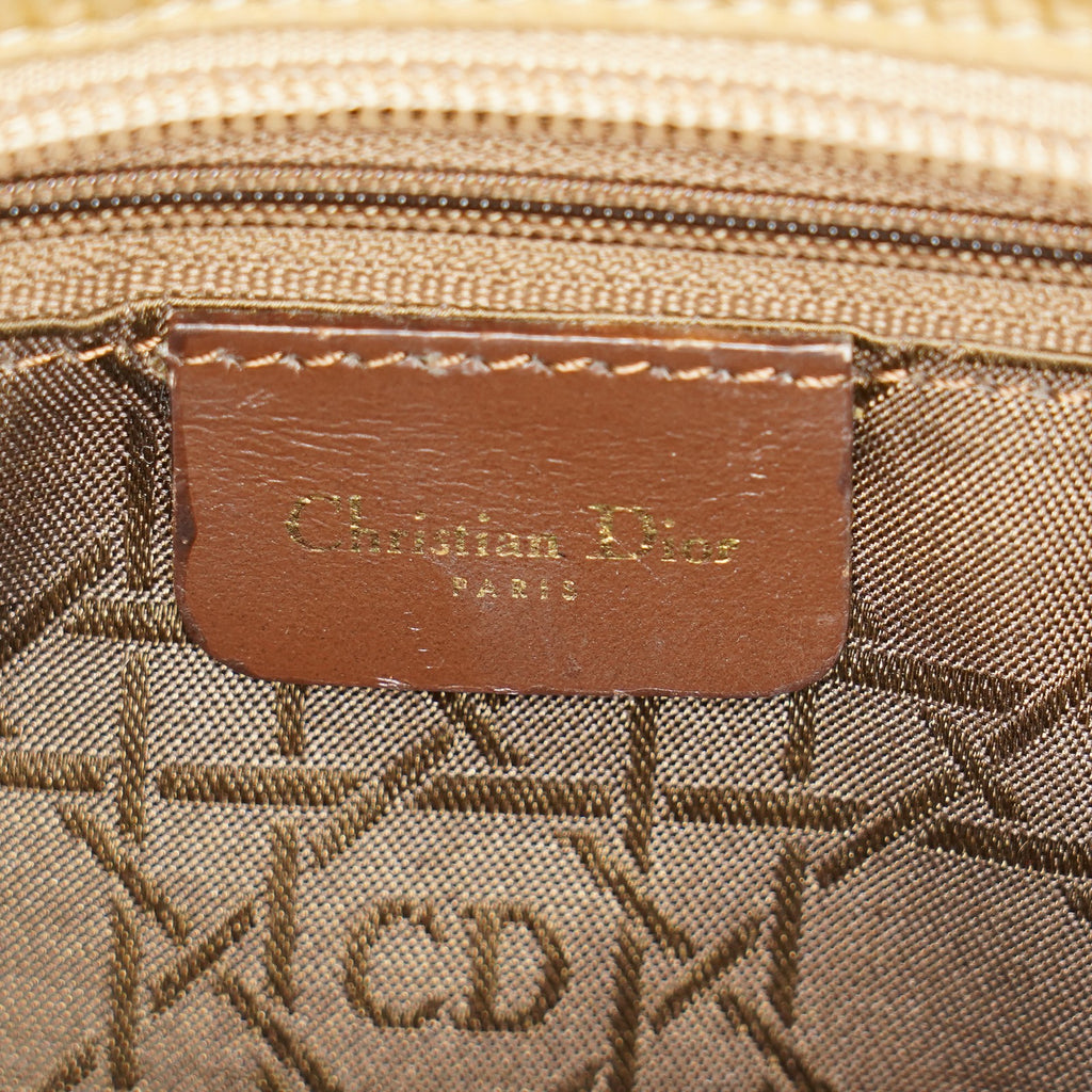 Christian Dior Vintage Lady Dior Bag Cannage Quilt Nylon Medium 02A083946805